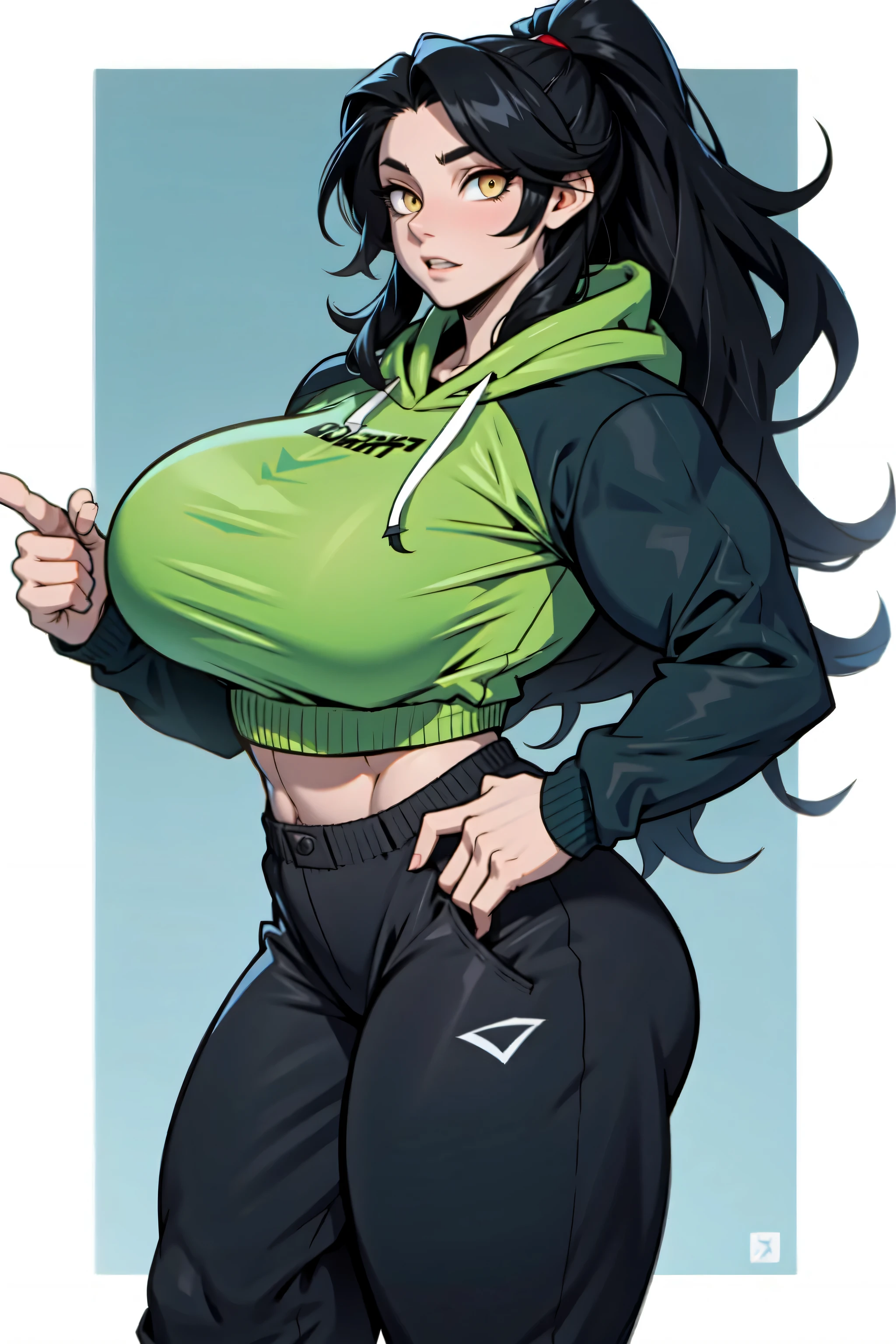 full body in image, full body, full clothed woman, casual clothes, casual t shit, mini shorts, yoga shorts, biker shorts, clothing, simple hair, female body, curvy body, large hips, beautiful woman, thicc body, big thighs, voluptuous body, full thick body, dinamic pose, curve body. detalied pose, body, simple background, expressive face, focus on face, line art, sketch