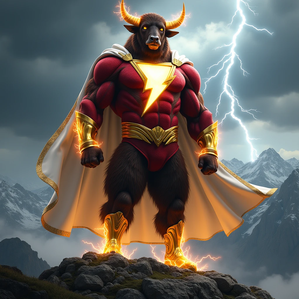 a cartoon cow wearing boxing gloves and a cape, fantastic , mikecow, bovine, cow, human dressed as a bull, by Edward Avedisian, by Aleksander Kotsis, wallpaper - 1 0 2 4, an ox, hyper bullish, by Artur Tarnowski, campy. cow costume with udders, in a fighting stance, 4 different poses