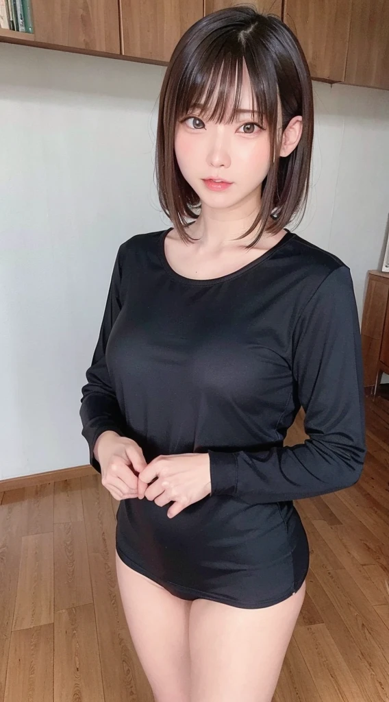 (8k、RAW Photos、highest quality、masterpiece:1.2)、(Realistic、Realistic)、1 girl、((large size black suit、red tie、rub my chest、pants suit、sexy suit、mens suit、hutanari、Leg spread、Bow-legged、Touching as if groping the breasts、Wide Stride、Leg spread、smile、sexy、I can see your chest、View from the front、Stand with hands on hips、In the city))、