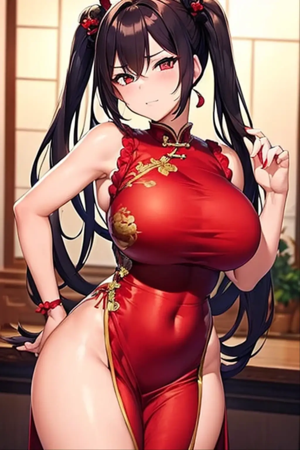 Saber big breasts wuxia House made from condoms