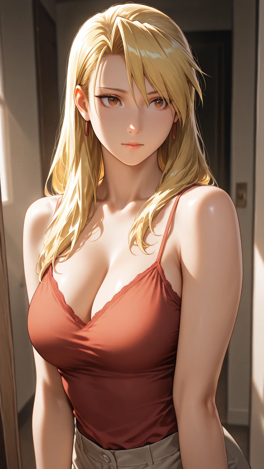 anime girl avec de gros seins posant dans un haut jaune et un jean, séduisante fille d’anime, Ilya Kuvshinov. 4 km, [ Art numérique 4 km ]!!, Style Anime 3D réaliste, Jolie fille d’anime, Artgerme extrêmement détaillé, Oppai, Style anime 4 K, Rendu photo réaliste Anime girl, Anime hyper réaliste, style anime. 8k