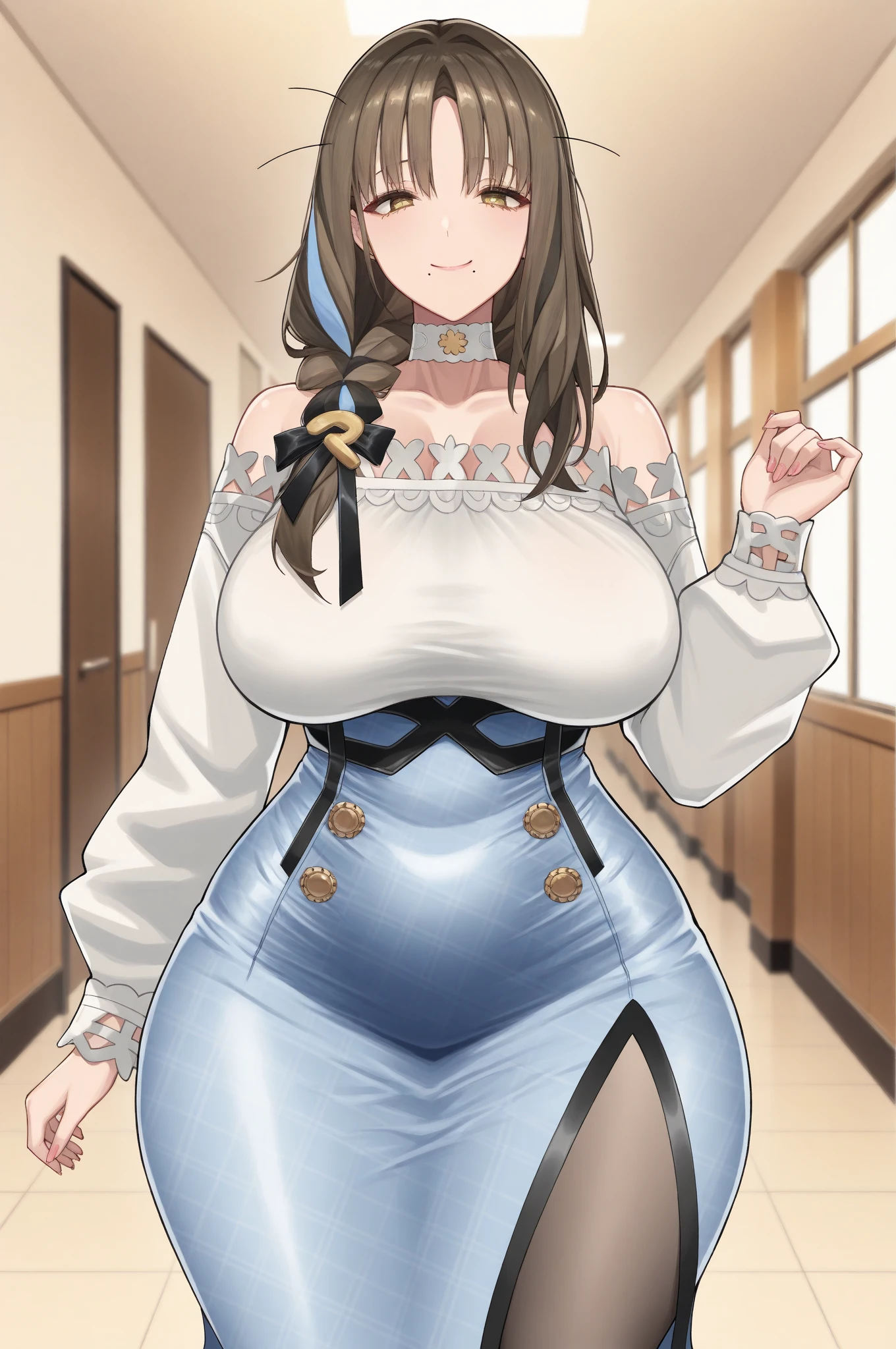 woman, ((Masterpiece, best quality)), full body view, sexy, bursting huge breasts, detailed skin, Anna from Frozen clothes, highly detailed, cinematic lighting, ultra realistic, blush, looking at viewer, anna, anna from frozen, princess, disney, brown hair, long hair, portrait, outdoor, snow, cleavage, large breasts, wide hips, full body view, tall,
skirt, miniskirt, microskirt, pleated skirt, thighs,