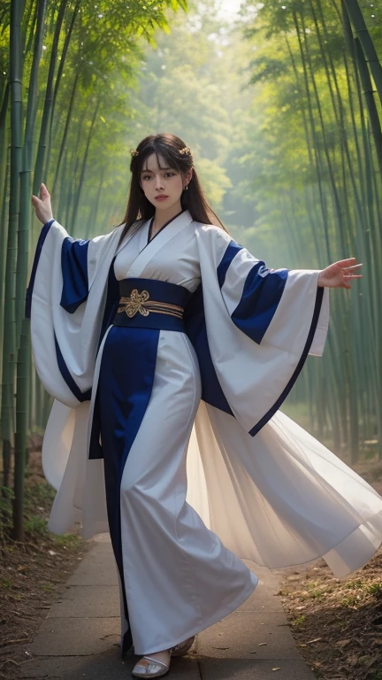Royal sister，swordsmen，Big sister type，Oriental women，gallant woman，Cold sass，Different styles,tmasterpiece,A high resolution,,Absolutely beautiful,，（Wide buttock：1.4），（Thick legs：1.4），are standing，exquisitedetails,A high resolution,Wallpapers,1female,独奏,，enchanted、Raised sexy， A cruel expression，ancient wind，Hanfu,，White all over，Wear long pants，Wear boots，embroidery, natural poses,standing on your feet， Fanning，16K，HDR，A high resolution，depth of fields，Bocoon，prime time，Vignette，rainbowing