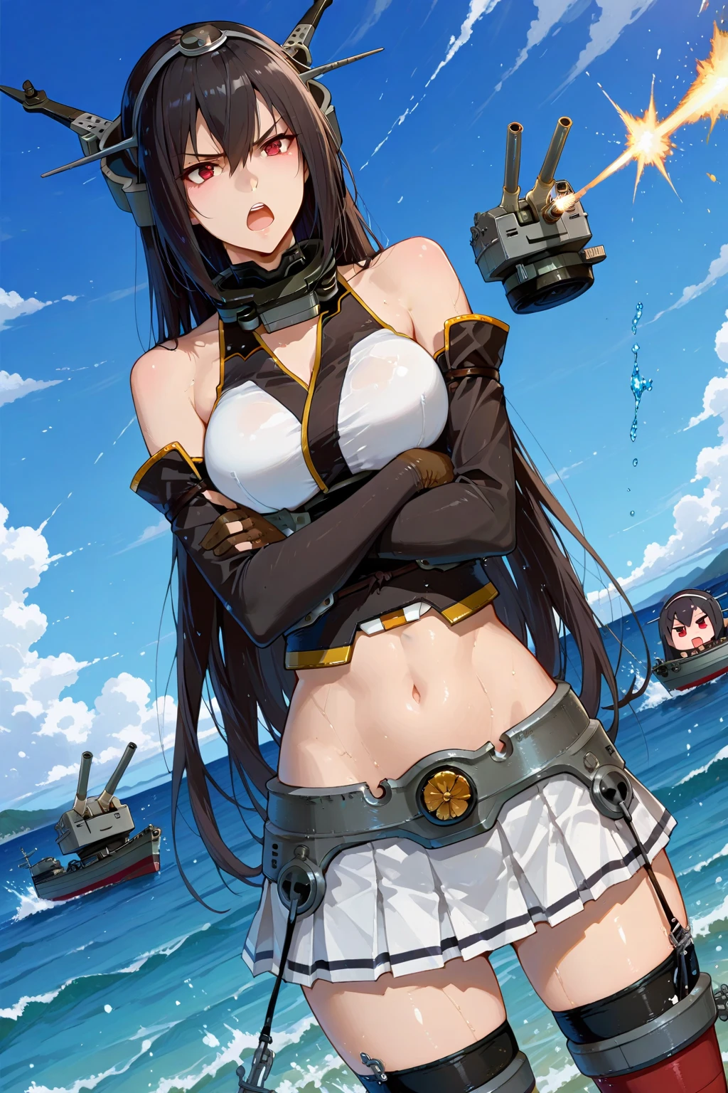 (( Fleet Collection、Kantai Collection、Yao)),(((bikini)))、woman,Cowboy Shot, ((white background))) 、Best image quality, high quality, The background is clear,きれいなwoman, Japanese, detailed, detailed eyes, detailed skin, Beautiful Skin, 超High resolution, (reality: 1.4),とても美しいwoman, A little younger face, Beautiful Skin, thin, (Ultra-photorealism), (High resolution), (8K), (非常にdetailed) 、(Beautiful and detailed eyes), (非常にdetailed), (detailed face), Displaying the viewer, Fine details, detailed face, smile,Straight,Looking Ahead, StraightLooking Ahead, Photo Real,Hairstyle: ponytail、short hair,Brown Hair、smile、Very delicate body、Very flat chest、hair over one eye, from below,Normal limbs