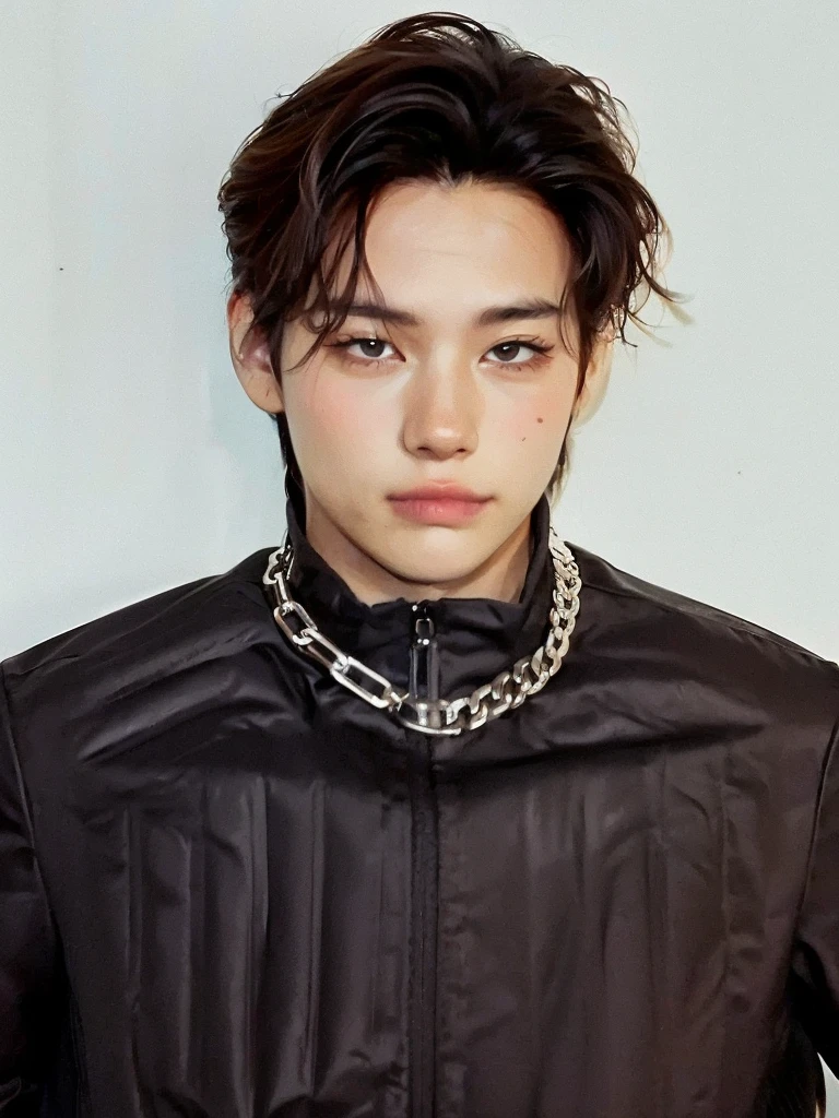 Hay un hombre con camisa negra y guantes posando para una foto., Jimin, park Jimin, Jung Jaehyun, retrato de jossi de blackpink, hyung tae, Jimin\los labios carnosos, de mi parte, cai xukun, handsome japanese demon boy, Hong June Hyung, kousuke oono, beautiful androgynous prince, steven jung, foto oficial, Park Jimin, Jimin of BTS, Korean Boy, Korean Face