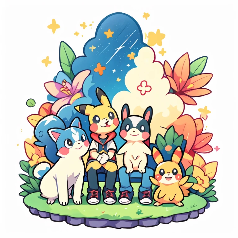 Girl, short blue hair, smiling, knuckles, blue eyes, white t-shirt, blue skirt, pantyhose.