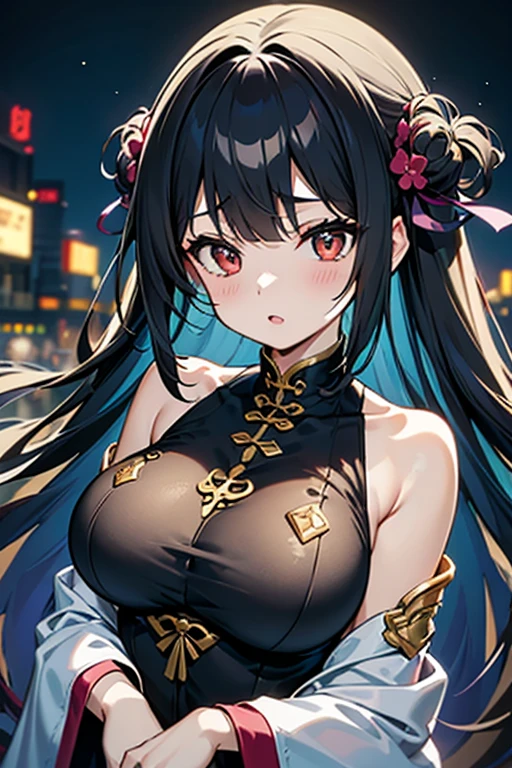 Anime girl with wings and bra top in the city, Detailed digital anime art, Kawasi, Extremely detailed Artgerm, style of anime4 K, Anime fantasy illustration, by Yang J, 2. 5 D CGI anime fantasy artwork, Art germ. anime illustration, Anime fantasy artwork, Detailed anime artwork, Digital anime illustration, advanced digital anime art，bralette，black lace bras，More details，Pattern，Perfect woman