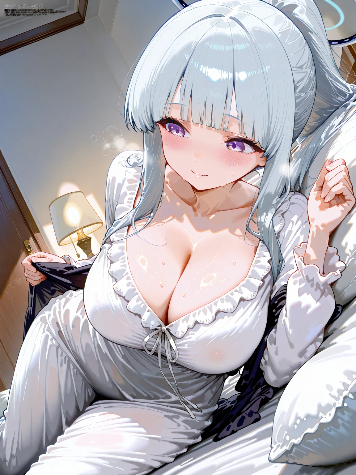 {{{{{16k,Ultra High-resolution realistic photograph of neat virgin buzzed instagramer in loungewear as pretty as a actress in the bedroom, The way she embarrassed herself is adorable, she transforms into a cute cowgirl position virgin girl of third ranks higher and radiates glowing charm, This girl is my girlfriend, so with a look of love for me, she rubbed her waist and all the fat from her waist moved to her tits lets her mind go just for today and releases her body that she doesn't show to anyone, and she has hidden big tits and a cute expression on her face}}}}},{{Extremely detailed}},{{{{{dye her cheeks flush and integrated her head pure small, thick lips, Enchanting thick gross idol's Lips}}}}},{{{{{the best glossy bang neat straight virgin hair}}}}},{{{{{She get more attractive and smoother her body, the thinner her bare waist gets, her expression and appearance are transformed into that of a pure, Her shame when her loungewear is rolled up exposing her cleavage and hidden big tits, Her white tits are so fluffy that they overflow if not lifted up, and are depicted in great detail, she is cute when she gets embarrassed and hurriedly covers her breasts and nipples with her hands, She's the cutest in her loungewear, embarrassed by her adorably overflowing white tits}}}}
