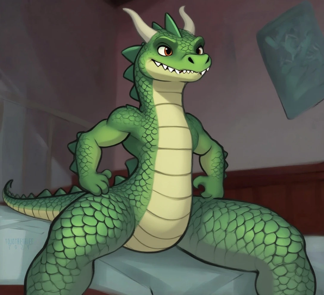 meesh, by meesh, score_9, score_8_up, score_8, BREAK 1boy, Spike the Dragon, anthro dragon, flaccid, anus, barefoot, blush, dragon tail, standing, feet, male, nipples, genitals, looking at viewer, front view, bathroom, shower, nude, penis, solo, tail, cowboy shot, close up