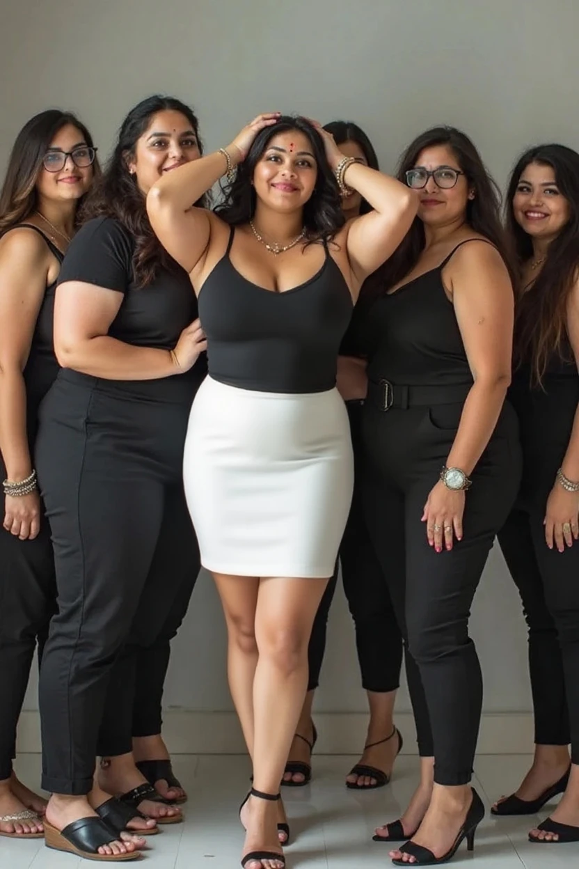 plain black shirt, (big giant enormous oversized massive huge colossal breasts:1.5), (gigantic sagging breasts:1.5), (very long thick full hair), (extremely long hair), wavy hair