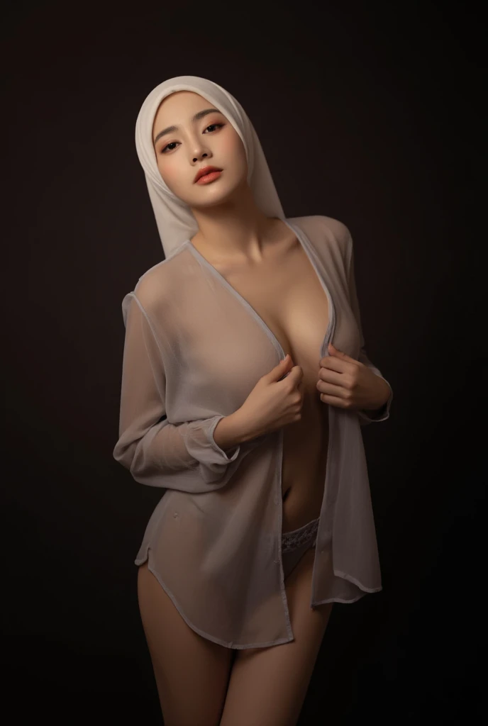 8K, photorealistic, erotic photography of a naked Japanese witch doing demonic dancing inside an ancient temple, beautiful actress Li Bingbing as a nudist witch (doing demonic dancing:1.3), (surrounded with many skulls:1.3), (dynamic dancing pose:1.3), (Li Bingbing face:1.3), (beautiful thin face:1.3), gothic makeup, beautiful eyes, vicious gaze, sexy lips, horny smile, (wavy long silver hair:1.3), skinny body, six-pack abs, (wearing torn and open kimono:1.3), showing her enormous and voluptuous breast, areola protruding, errect-nipples, skinny legs, spreading legs, very wide open crotch, (showing her very dense pubic hair:1.5), (showing her very wide open vagina hole:1.3), background is a plain black wall, takato yamamoto aesthetic, chie yoshii, hone onna skeleton geisha, japanese gothic, by Otake Chikuha, style of takato yamamoto, eiko ishioka, sorayama. occult art, by Yuko Tatsushima, by Yuki Ogura, japanese horror, gritty, dark and cinematic, view from bellow, highly detailed, film grain, cinema cam, narrow depth of field, best quality, masterpiece