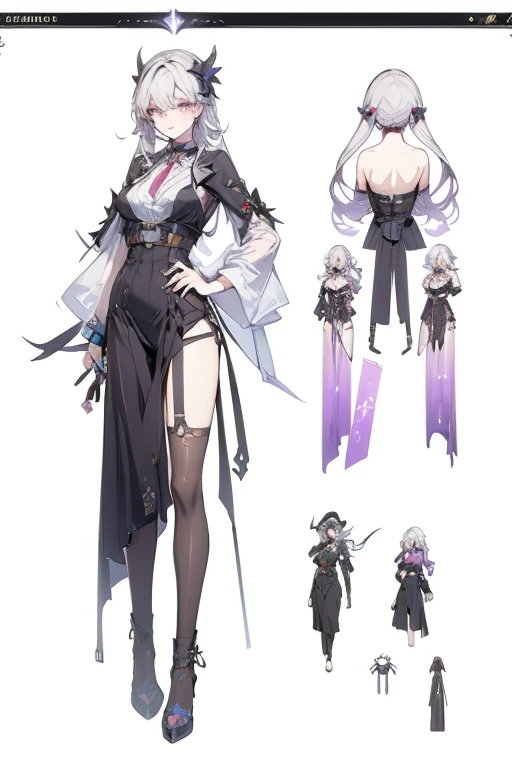 beautiful, masterpiece, best quality, perfect lighting,  <lora:reference sheet-model sheet:1>, reference sheet, model sheet,     (multiple views, [from behind|from side|from front|close-up|upper body|portrait]:1.2),            (monster girl:1.2), detailed hands and fingers,