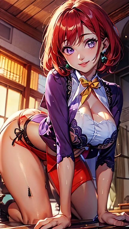 Ultra HD、Ultra high definition、Noise Reduction、perfection、Image quality adjustment、balance、girl、Cool Beauty、Camel Toe、Giant tit、Earrings、necklace、Bracelet、Caster wheel、first round、Plump、Super big breasts、Ahoge、Slut、Cleavage,Mole on chest、transformation、Odd Eye、Bubble butt、Pregnant women、((Sucking fingers:1.5))、Cowboy Shot、Gravure idol、Photo session、、((Random hairstyle、Random hair color、Random pose、Random fingertips))、Sucking testicles