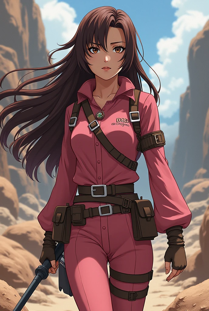 (Name: Natalia Romanov), , Rusian, Survival, Adventurer, In A Desert, Desert Adventurer Outfit, Beautiful Eyes, (Height: 170 cm), Pretty 1:1