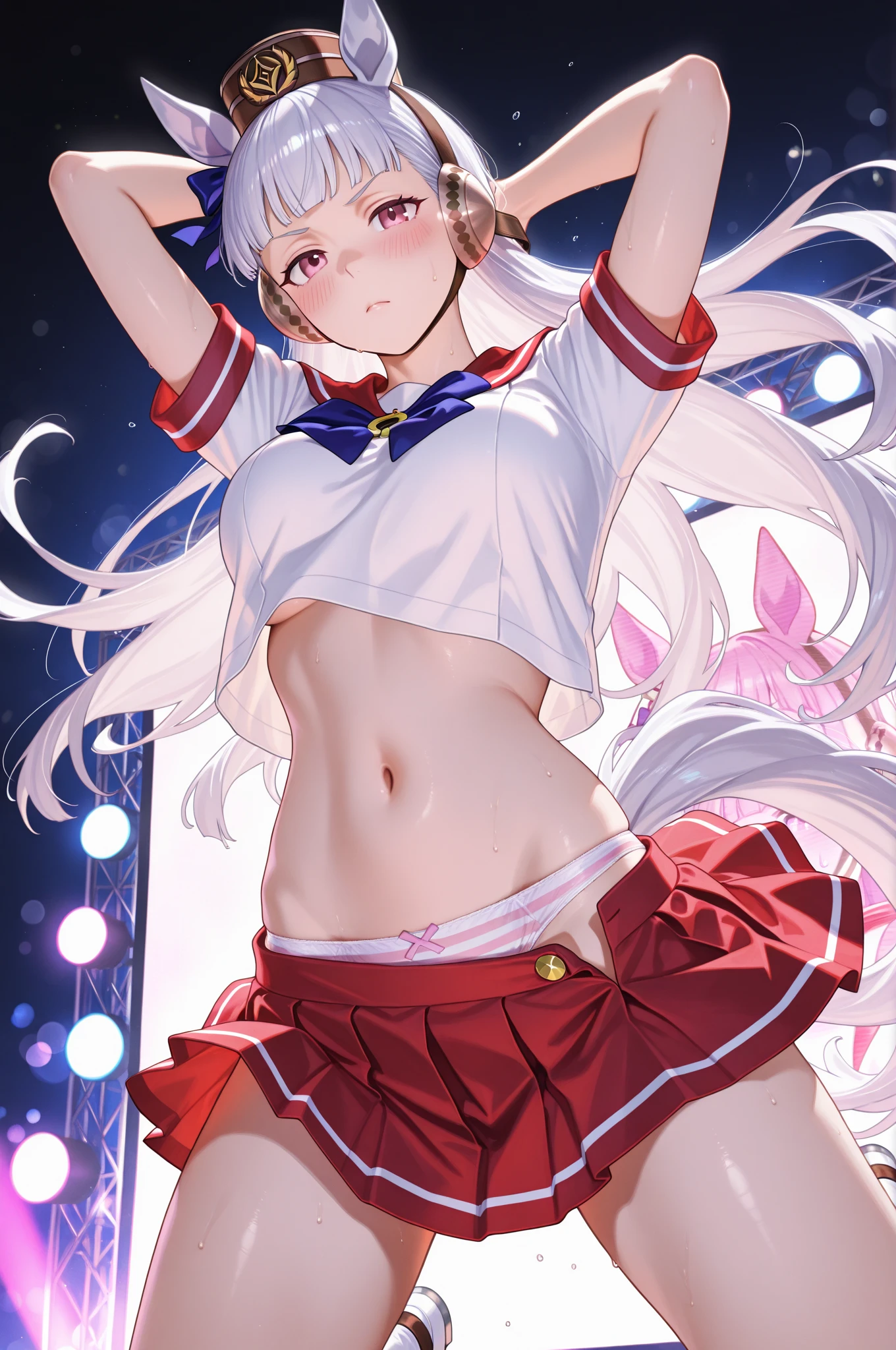 masterpiece,Highest quality,8k,Night Sky,firework,,Bold Pose,Big behavior,Shiny hair,Glossy skin,Japanese idol model,


