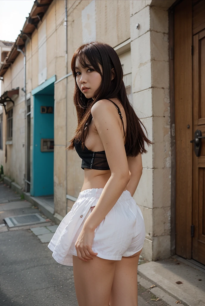 {{{masutepiece}}}, {{{Best Quality}}}, {{An ultra-high picture quality}}, {{extremely delicate and beautiful}},(nffsw), (Best Quality, 8K, 32K, masutepiece, nffsw:1.2),a photo of a cute girl, of the highest quality, Best Quality, Realistic, Unity, At 8K,Wallpaper, Official art,(10yaers old),(child),(The best princess in the world:1.5),(Uniforms with a lot of decoration:1.5),(Gorgeous headphones:1.3),(Smile:1.3),(Sweaty skin:1.5),Black hair,(Very short hair:1.3),(On the balcony of the palace:1.3),(,(Full body:1.2),(Wind Lifts Skirt :1.7),(pantiy),(Mid summer:1.5),(From below:1.5),(low view:1.5),white panties,panties small,Super delicate,are sheer,realisitic,Raw photography,Sexy ass,the shape of the buttocks is clear,,Panties that dig into the buttocks,Ultra-realistic panties,