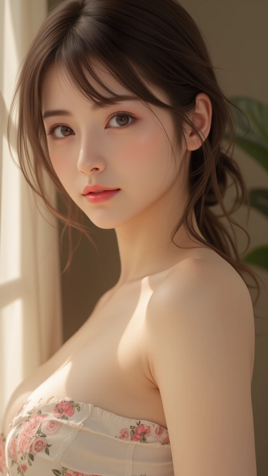 narveral gamma, ((no clothes)), ((whole body)), (masterpiece), (Highest quality), Ultra-high resolution, Super detailed, Detailed eyes, (visible nipple:1.2), Complex, One Girl, 10Looks old,(flat chest:1.9), View your viewers, clavicle, (Clear white skin:1.2), (Huge breasts), (Realistic:1.2), (realism), (masterpiece:1.2), (Highest quality), (Super detailed), (8k, 4K, Complex), (85mm), Particles of light, Lighting, (Very detailed:1.2), (Detailed face:1.2), (Gradation), colorful, (Detailed eyes:1.2), (Detailed Background), (Dynamic Angle:1.2), (The rule of thirds_composition:1.3), (Course of action:1.2) ,arm up,armpit,