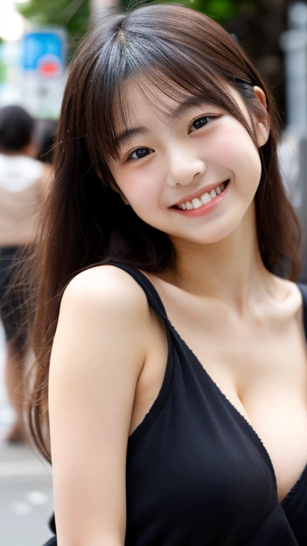 1 girl、in Tokyo street、Cityscape、(((Full nudity)))、Close-up、Laughter、、(8k、RAW Photos、Highest quality、masterpiece:1.2)、(Realisticな、Photorealistic:1.37)、Highly detailed eyelash drawing、(((Best image quality))),huge 、Fine skin, (Beautiful Hair), (perfection Anatomy), (Realistic), (Dynamic Angle), Seductive pose,perfection,Sensual look、Highest quality、High resolution、,(((、Free pose、smile、)))