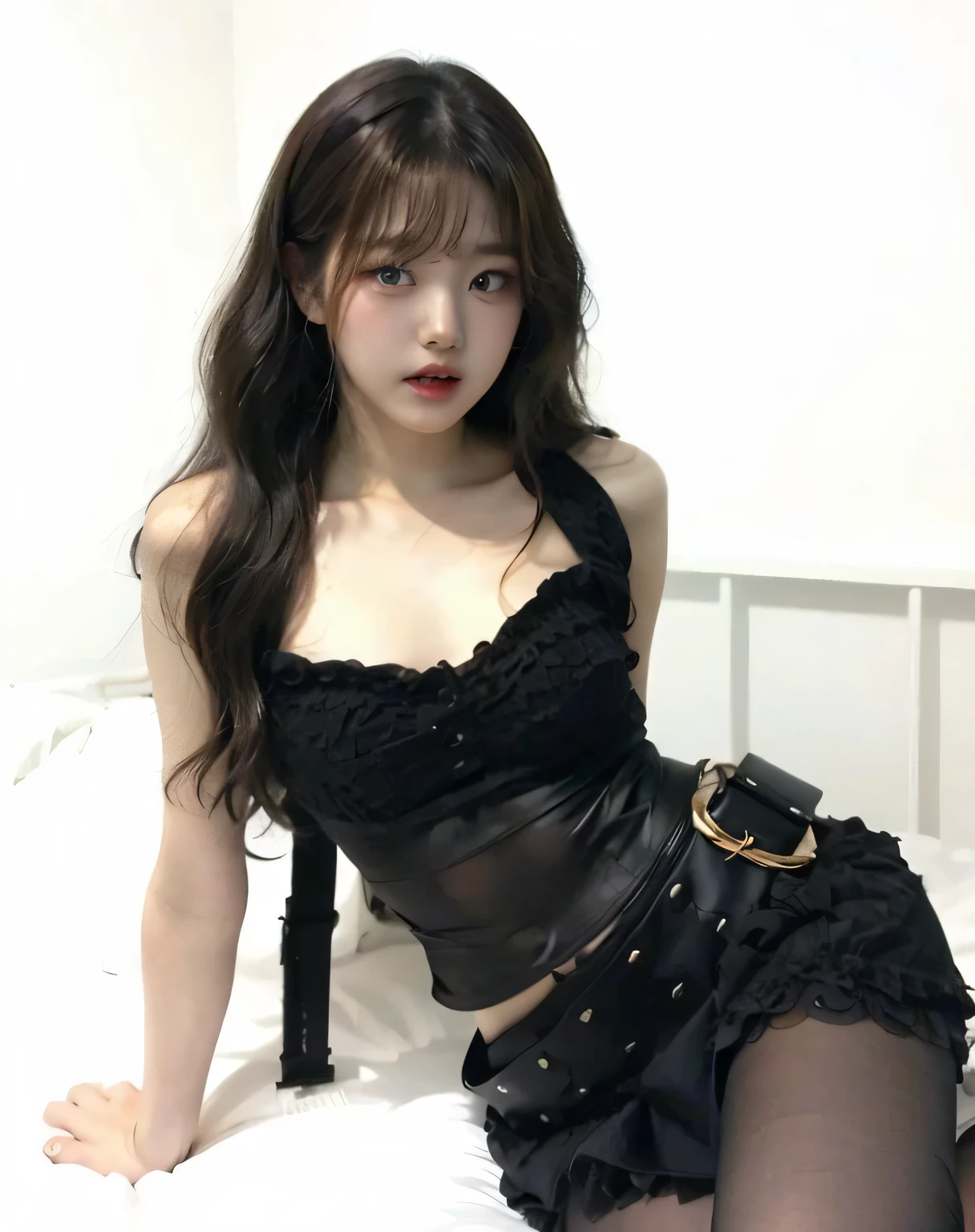 (high quality), (NSFW:1.2), (At night : 1.8), (bedroom for prostitution.:1.5), (A girl is raped by several boys for receiving money..:1.5), (Here, I am a call girl who sells prostitution to men...:1.4), (The woman is 20 years old:1.3), (sex slave: 1.4), (she is korean :1.6), (Her body is very slim and attractive.:1.4), (Her outfit is feminine as follows:. : 1.5), (I'm tying my dyed hair to one side. :1.5), (Feminine dress that hugs the body tightly :1.5), (Her dress clings to her hips and thighs. :1.5), (Your legs are so pretty in translucent pantyhose.. :1.5), (feminine accessories :1.5), (Thick face makeup and nail art on nails : 1.5), (Strap high heels : 1.5), (The clothing described above does not apply to boys..:1.8), (Except for her, the boys are wearing men's clothing. : 1.5), (She was captured and sexually harassed by several boys. : 1.7), (korean youth : 1.6), (They use BDSM tools on girls.:1.3), (The boys lay her down and have rough sex with her.. :1.5), (The man inserted his dick into her pussy. : 1.4),