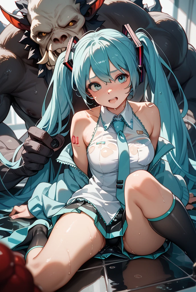 NSFW,((miku hatsune)),Uniform on naked,vaginal,sex,perspiring,crowd,little girl,gangbang,5girl,(excessive cum:1.5),afterglow,legs up,spread pussy,Rape,be frightened,A lot of high school girls were lining up、Everyone is big、Everyone whipped、Many high school girls rushed、With dense brown skin、みんなperspiringをかき、Surrounded、Rubbing each other's breasts、embarrassed from、Everyone is big、thighs thighs thighs thighs、All in Bikinis、huge tit、s ass、plump、The areol、embracing each other,crass room,