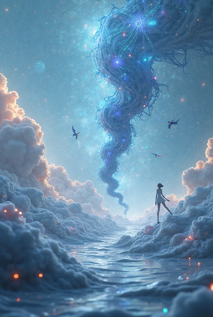 I am a thought thrown into the wind,
an ink stain on the skin of the sky,
a timeless note in the eon of whispers,
that tremble on the strings of the cosmic harp.