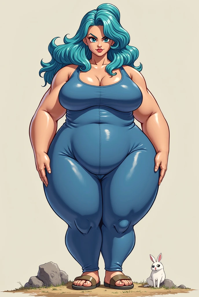((high aesthetic)), absurdres, absurd resolution, highly rated, highres, high resolution, best quality, masterpiece, full body, (facing viewer), standing, 1girl, ((solo)), indoors, clothed, ((perfect face)), perfect eyes, tight outfit, smile, natural skin texture, 4k textures, hdr, intricate, highly detailed, puffy lips, thick lips, hyperdetailed, mature female, yamato\(one piece\),  cleavage, multicolored hair, white hair, green hair, oni horn ,colored horn, long hair, red eyes, sleeveless kimono, white kimono, red pants, chubby(wide hips, massive thighs, colossalass, huge breasts), obese, plump, bottomheavy