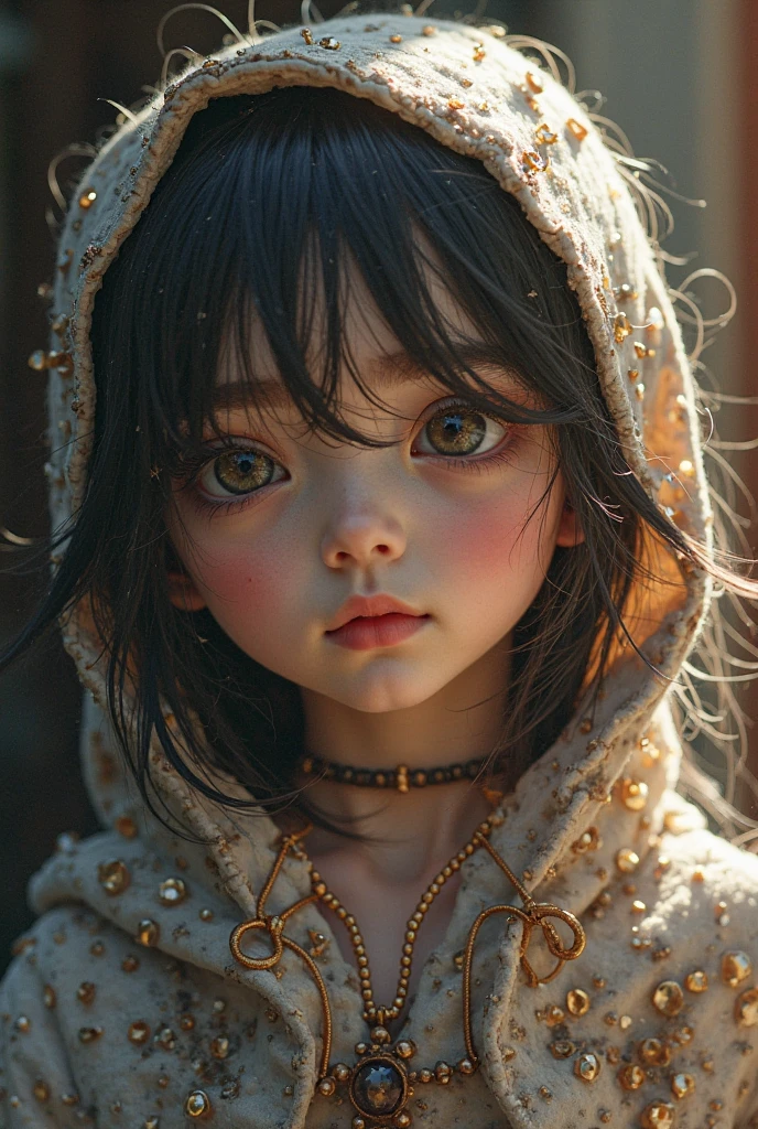 royal baby, 3d baby, soft baby dress , morena , cebelo castanho, face detalhada, confiante, no jardim de grama, 8k --auto --s2