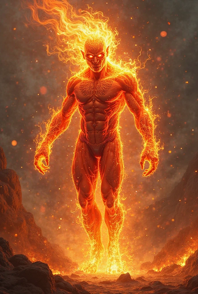 X men with flame and magma powers 