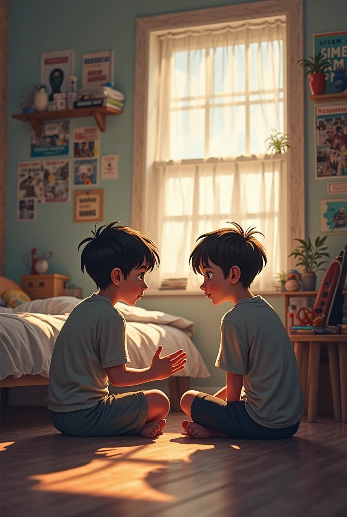 It creates two somewhat sad boys in their home
