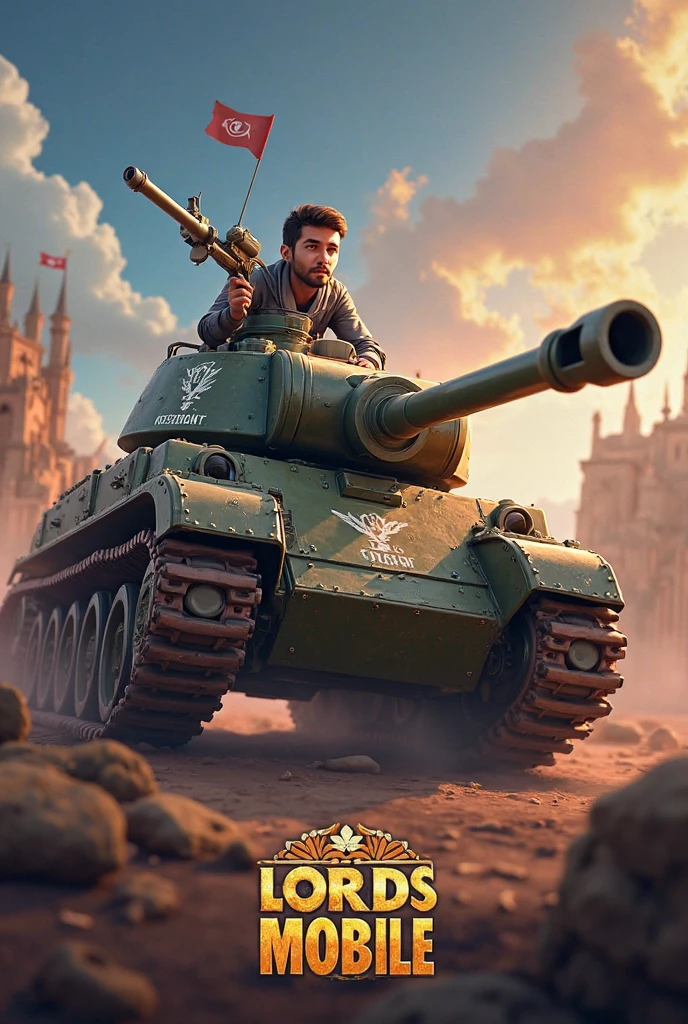 masterpiece, best quality, <lora:RomanWorldWmar:1> romanworld, battle tank,