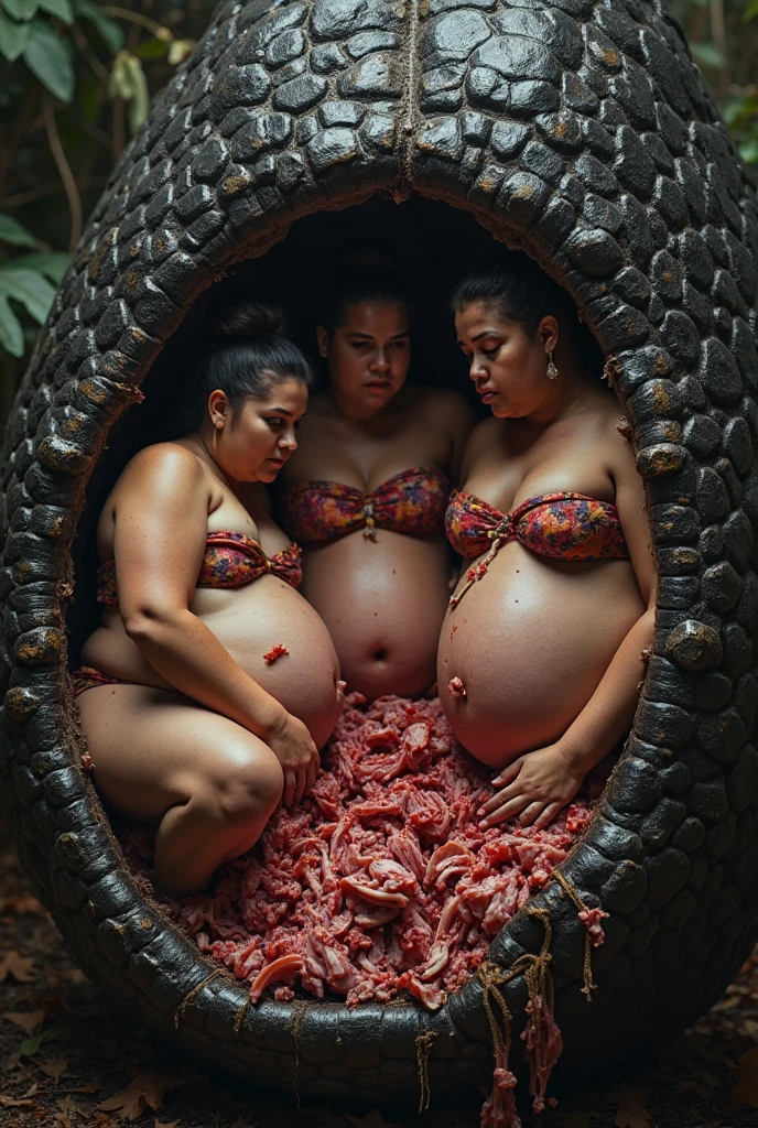  Pregnant Topless  pink thong wearing aroused horny beautiful happy young Indian teen girl vs  Giant colossal black anaconda monster wrapped around her body squeezing her in coiled embrace cuddling and kissing  sexual erotic bestiality  sex  realistic in the rainforest full body, best quality wet 
