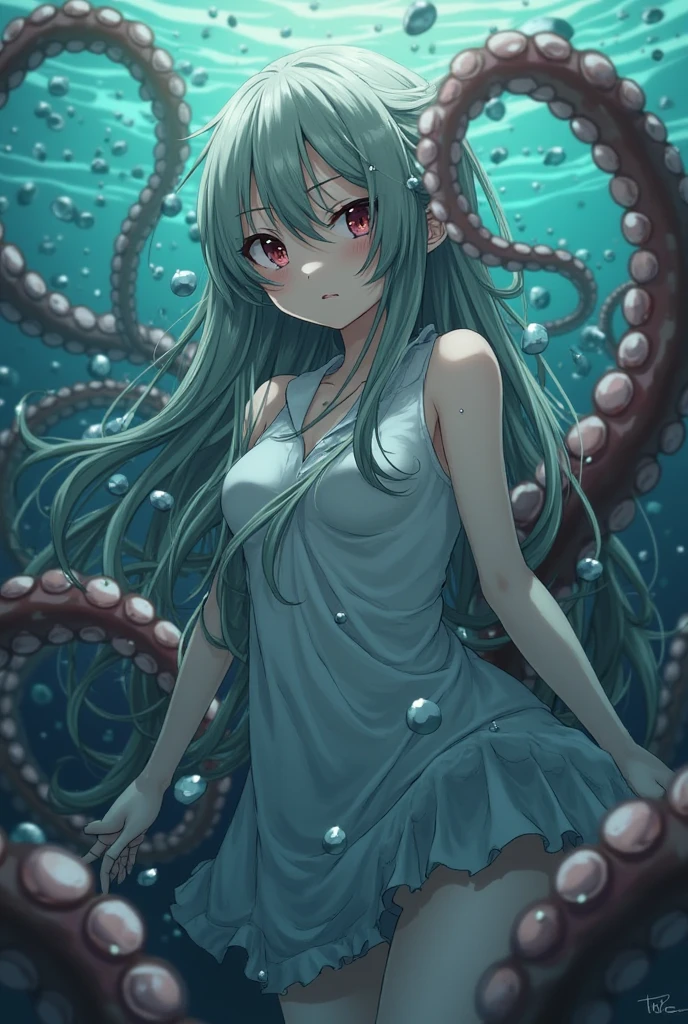 cabellos largos dorados,horse tailed,Turquoise pupils,cloaks,Stretch out,ln the forest,Bad laughs,tentaculata,(A lot of tentacles wrapped around the girl。),((Tentacles tie girls),The girl was entangled in tentacles,Tentacles wrapped around the girl,Tentacles wrapped around the girl's face from behind。The tentacles are wrapped around the back,Tentacles wrapped around the girl's neck from behind,(Tentacles wrapped around the girl's waist),Tentacles wrapped around the girl's legs,(The girl's body is full of tentacles。),(The girl is entangled in tentacles),(The girl struggled),The girl blushed,The girl gasped,nakeness