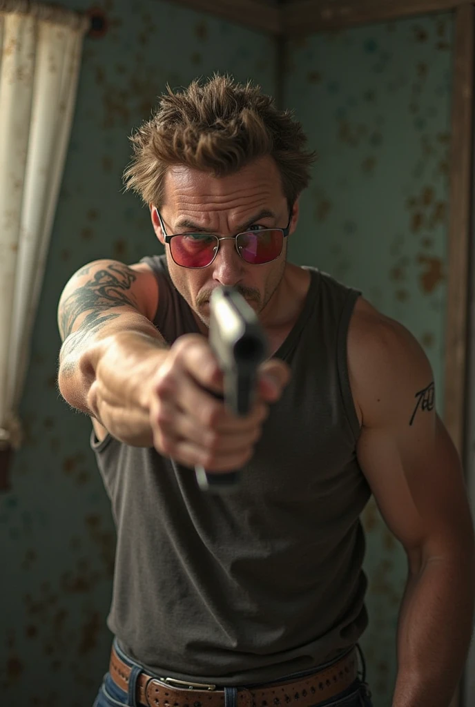 A group of gangsters kidnapped a handsome mature male policeman, stripped his clothes, and touched and played with every part of his body. Chest muscles! Chest hair! Movie texture! struggling expressions!!