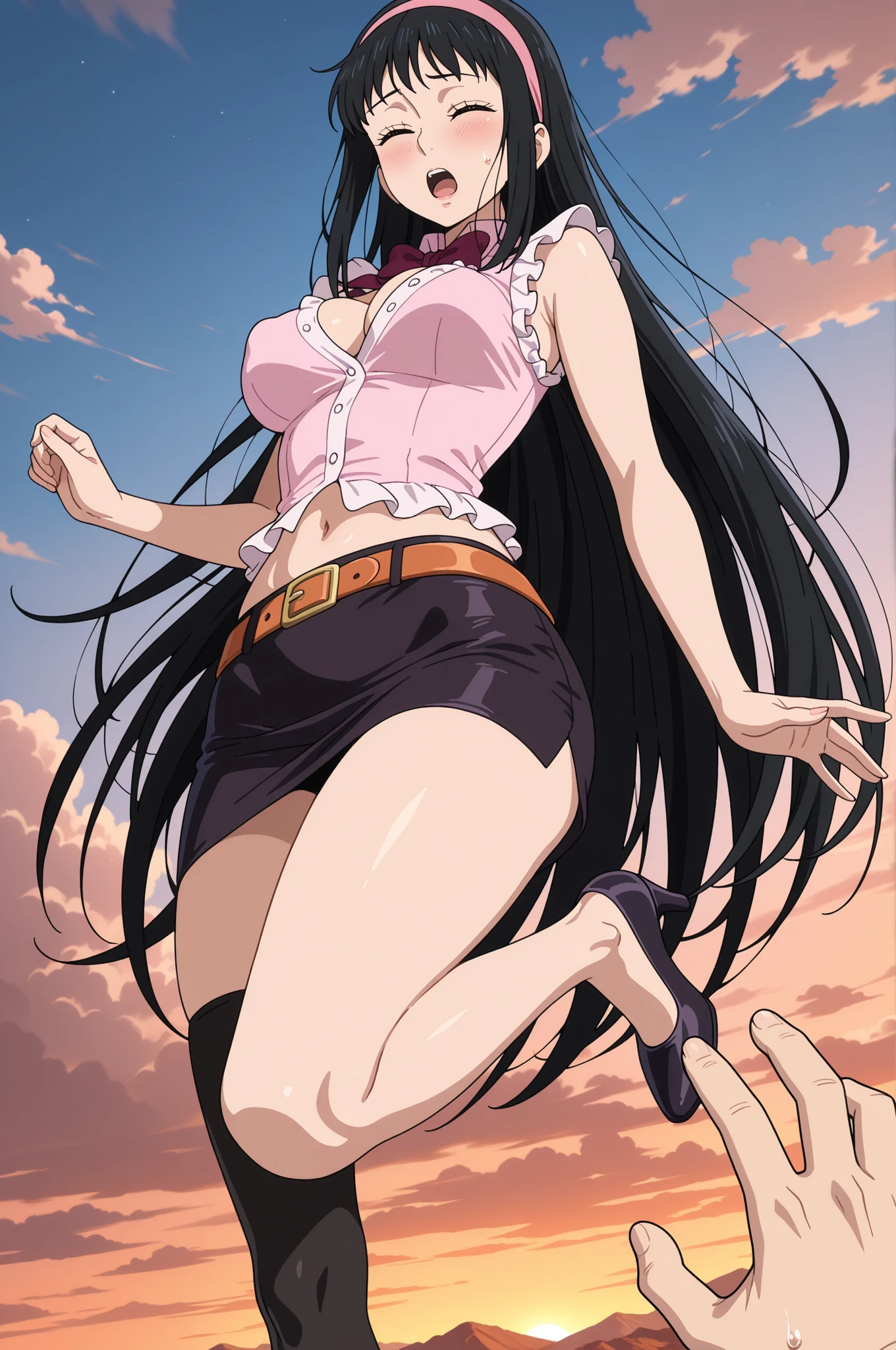 Erotica, Very sexy ass, waist, legsupms, Extraordinarily beautiful composition, naked breasts, erotic pose, (Body Full 1.1.), ultra sharp image, Beautiful figure, Gloomy sexy pose background, in full height, ssmile, Adorable smile, leaning on the wall, stands sideways, ultra detail face, Ultra Transparent, Nezuko Kamado from Demon Slayer, ultra sharp image, Ultra Beautiful, lovely small breasts. black hair, Transition to red, Japanese bath, Beautiful figure, taut clothes, black cape on pink kimano, big breastes, Smiling, green colored eyes, handsome body, sexy clothes, Beautiful eyes, very detailed eyes, Very detailed face, handsome body, Cherecter Desing, Sex position, Very detailed, Detailed body, Detailed hands, Detailed, Vibrants, Detailed Face, sharp-focus, WLOP, artgerm, anime art, Vibrants, Detailed Face, Hugh Details, sharp-focus, Very drooping face, A detailed eye, super fine illustration, better shadow, finely detail, Beautiful detail