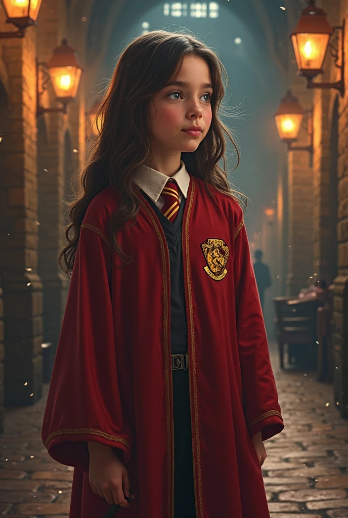 Girl child 10 years old, Russian ruivas in braids, com roupa de jaqueta de couro vermelha, fundo storm, ride into the storm, thunderbolt.