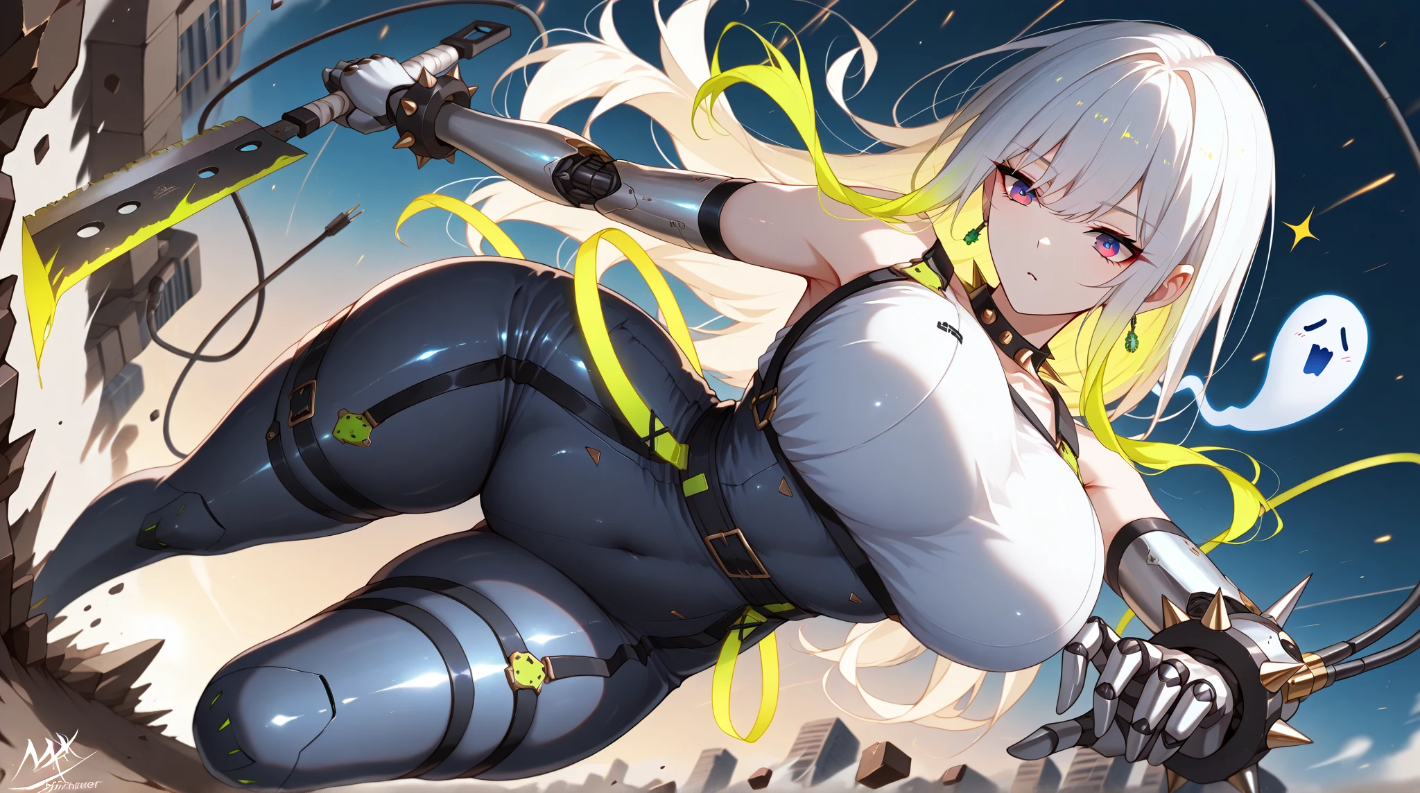 original outfit, 1girl, solo, long hair,  ass, gloves, white background, bug, butterfly, thighhighs, simple background, looking at viewer, fingerless gloves, <lora:A545V2-000009:1>