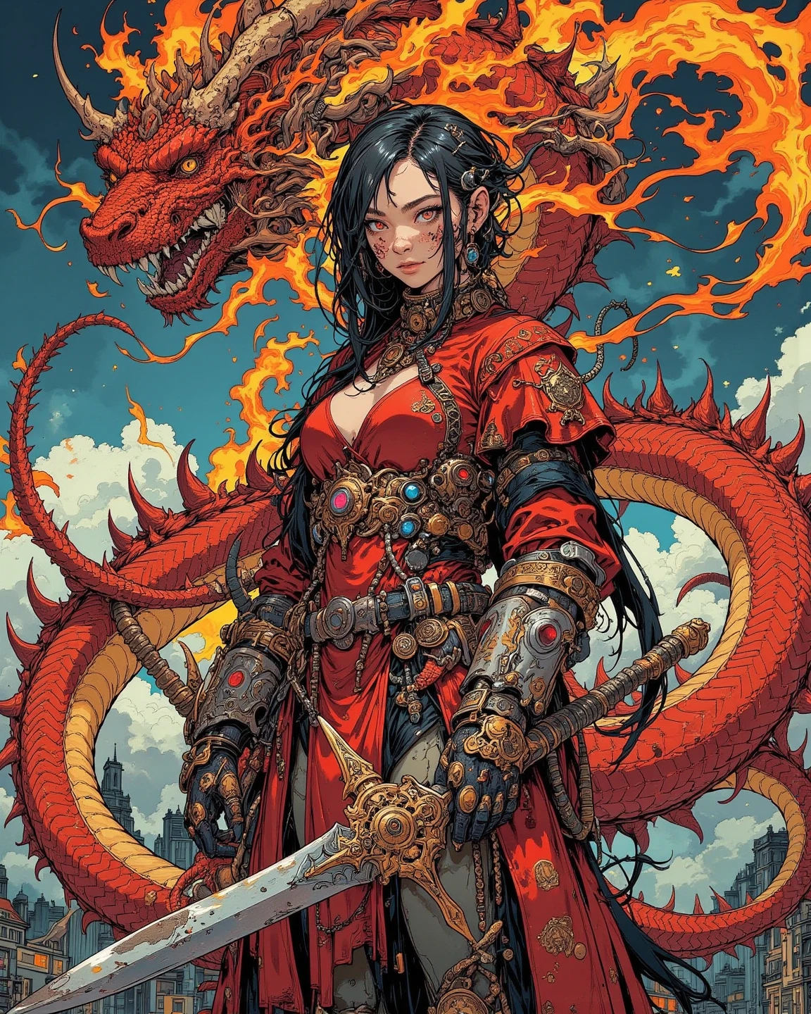 Slayer of Apep, Kiss Of Death, Elara, Legacy of the Red Sun --ar 2:3