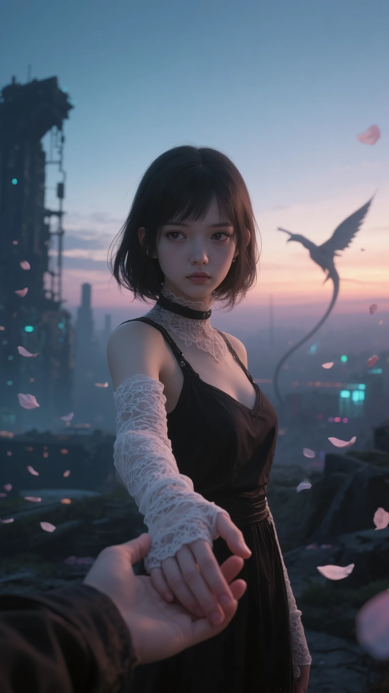 (RAW photo:1.2), (Photorealistic:1.4), Beautiful Meticulous Girl, very detailed eyes and faces, Beautiful detailed eyes, absurderes, unbelievable Ridiculous, hugefilesize,Transparent underwear is super detailed, A high resolution, The is very detailed，Clothes are not covered，best qualtiy，tmasterpiece，illustratio，The is very detailed，CG，unified，8k 壁纸，Amazing Cleavage，finely detailled，tmasterpiece，best qualtiy，The is very detailed的 CG unified 8k 壁纸，light in face，Contre-Jour，dim murky lights，cinmatic lighting,1girll, 16 years old,((((pantyless))))，(((trousersless))),(((didn't wear socks))),(((No skirts))),((No shoes))),(((Dynamic gesture)))，((Dynamic hair)),（Greek toes），((Sit with your knees and legs up)),(long fingernails，Pink nails，Pink toenails)，(Camel toes)，(Cross legs)，(((Thighs apart)))，(((A half body))),, ((Correct anatomy)),(((Correct dissection))),(((Organza panels),Wearing torn clothes))),((Pedras preciosas,Diamond,pendant,choker necklace,waist chains,ear studs,耳Nipple Ring,nose studs，Lip studs，Lip Ring，Ring in the nose，Umbilical nails，Umbilical ring，Bracelet，Anklets))，(Thorny vines，macaw，Huge leaves，Vines are entangled，Tree holes，Piranha，((volcano exploding)),(((a thunder storm))),(((storming))),(（Jurassic Park）），((Prehistoric times))，(((The white),Dinosaur bone fossils))))，Slipped shoulder straps，(Sweat profusely，drenched all over the body)，hangover，Relaxed gesture，(((Damp, Stuffy environment))),
