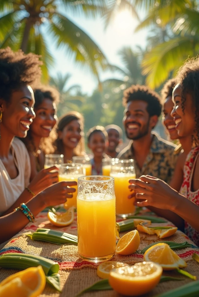 african woman , American and an Asian eating pizza in Brazil .