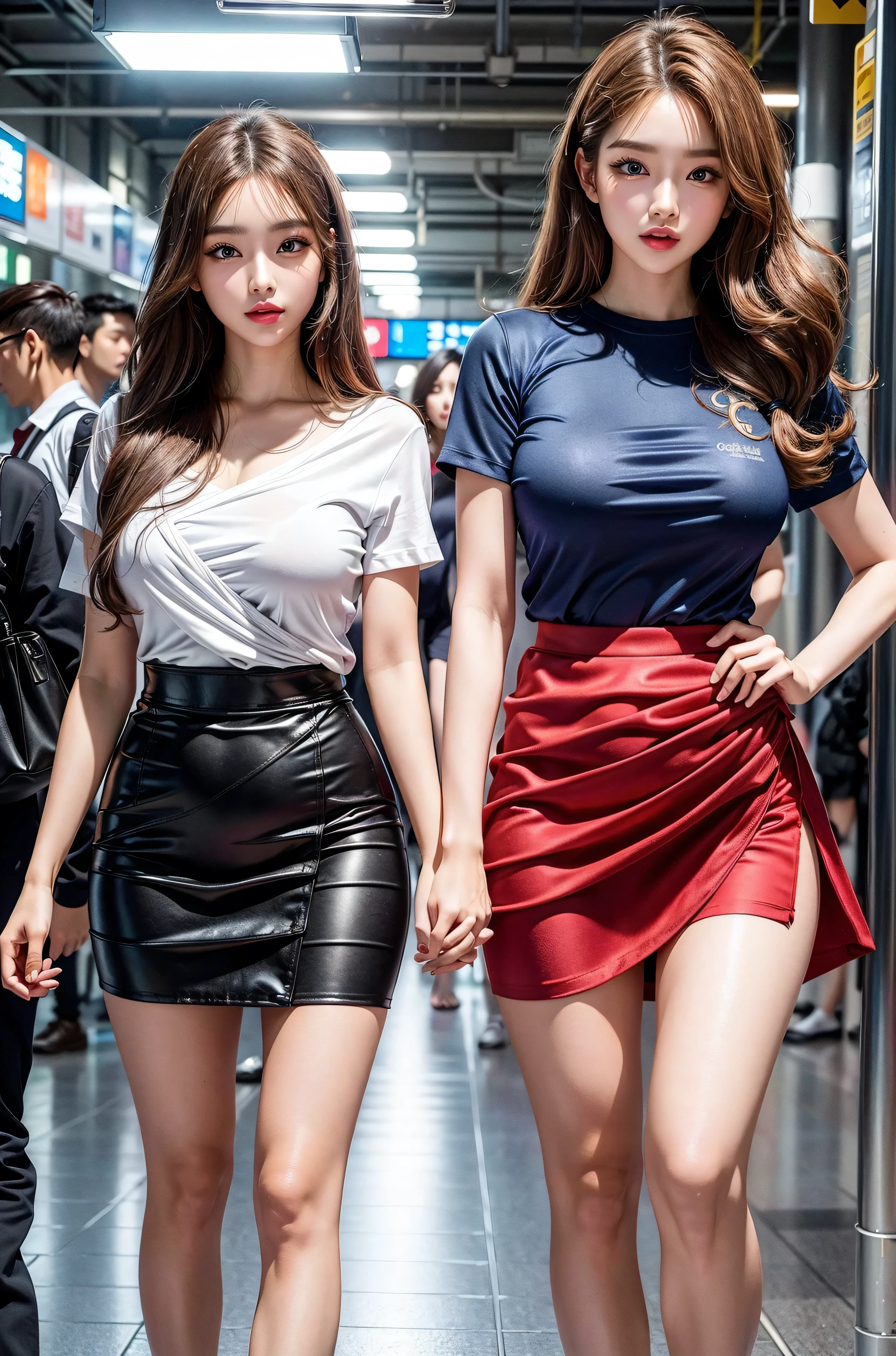 Top resolution、top-quality、Top image quality、8K、masutepiece、Professional Photographer、profetional lighting、Photo of a woman with a shiny whole body、Looking at the camera、japanes、gals、Curly hair、30-years old、clear double eyelids、Big eyes、Long lashes、Darker makeup、shiny lip(pinkcolor)、a necklace、piercings、Long nails、Colossal tits、Career Woman、Officelady、Saleslady、Farm Jacket(Black)、Shirt(see -through)、((Chest emphasis))、toned hips、Thin Waist Line、Mini tight skirt(slit)、small ass、panthyhose(Black)、Pin-high heels、elegent、glamorous、Luxury、Upper class、
