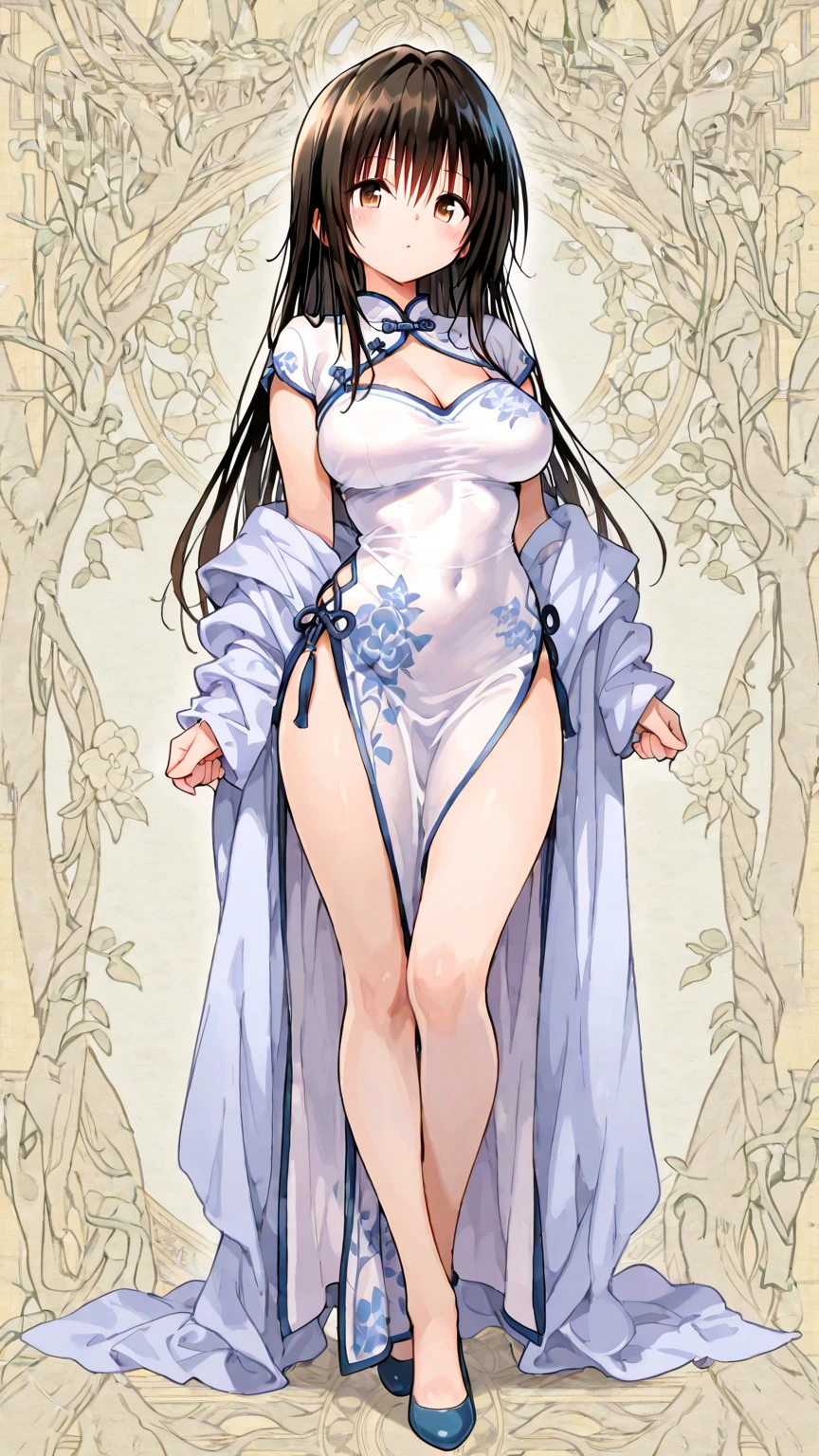 Professional fashion illustration, designed by [Chiho Aoshima:Takeshi Koike:0.5], romper una mujer hermosa, zorruno, cara detallada, ojos detallados, dedo de camello, Romper Unique and Intricate Fashion Dress., inspirado en Ron Cobb, Rumiko Takahashi y Yuki Katsura, break advanced lighting techniques, High dynamic range, colores vivos y precisos, Harmonious color combination, Meticulosamente detallado, visualmente impresionante, emocionalmente atractivo, influencias del arte moderno, correa, Contemporary art, ROMPER la mejor calidad, alta calidad, obra maestra, 64k, HD, extremadamente detallado, absurdos, high resolution, Prerrafaelita, 