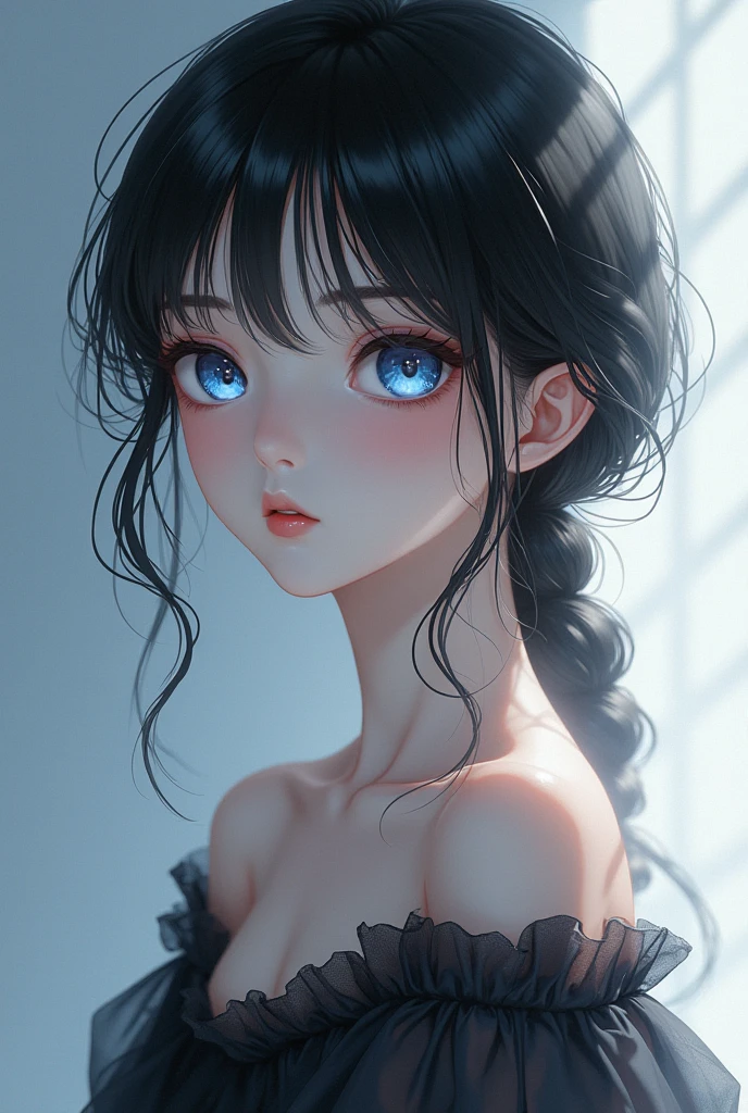 Sleeveless,Sweaty, (Perfect Anatomy, Anatomically correct, Very detailedな肌), Cute and symmetrical face, Perfect Face, Perfect Eyes, Perfect Fingers, Five Fingers, (masterpiece:1.5)、(Highest quality:1.5)、(8k:1.2)、(Very detailed:1.2)、(Actual:1.2)、(Ultra-high resolution:1.2)、(Highly detailed and Actual skin:1.2)、rest、(18 year old slim woman:1.3)、(Beautiful eyeliner)、(Beautiful eyeshadow)、Natural lips、rest、(黑色破碎transparent蕾丝内衣套装:1.6)、（transparent）、（极度transparent单薄）,An angle that captures the whole body,Angle from below