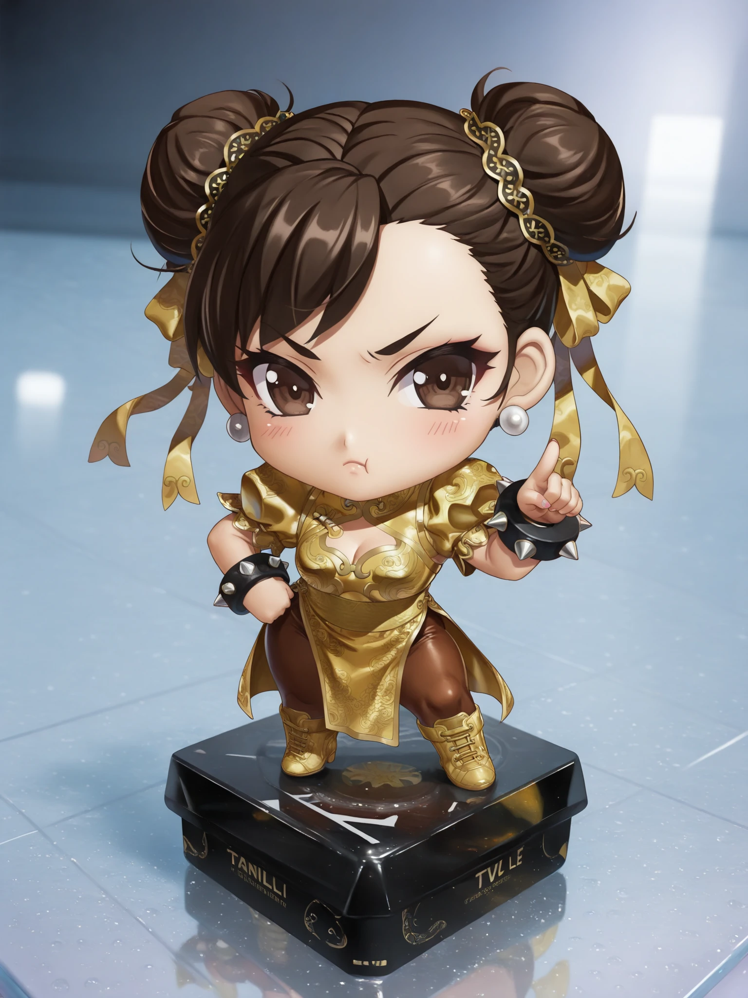 (Daisaku),(Need),(Super meticulous),(full bodyesbian:1.5),1girll，Chun- li,(beautiful  detailed face),(美丽细致的眼睛),(full body, tchibi,),full body, tchibi,