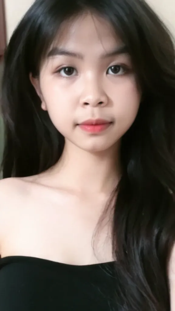 ((melhor qualidade)), ((obra de arte)), (detalhado) selfie , rosto perfeito, A beautiful , 17 year old Japanese , , cabelo longo , At the moment she is in the room naked