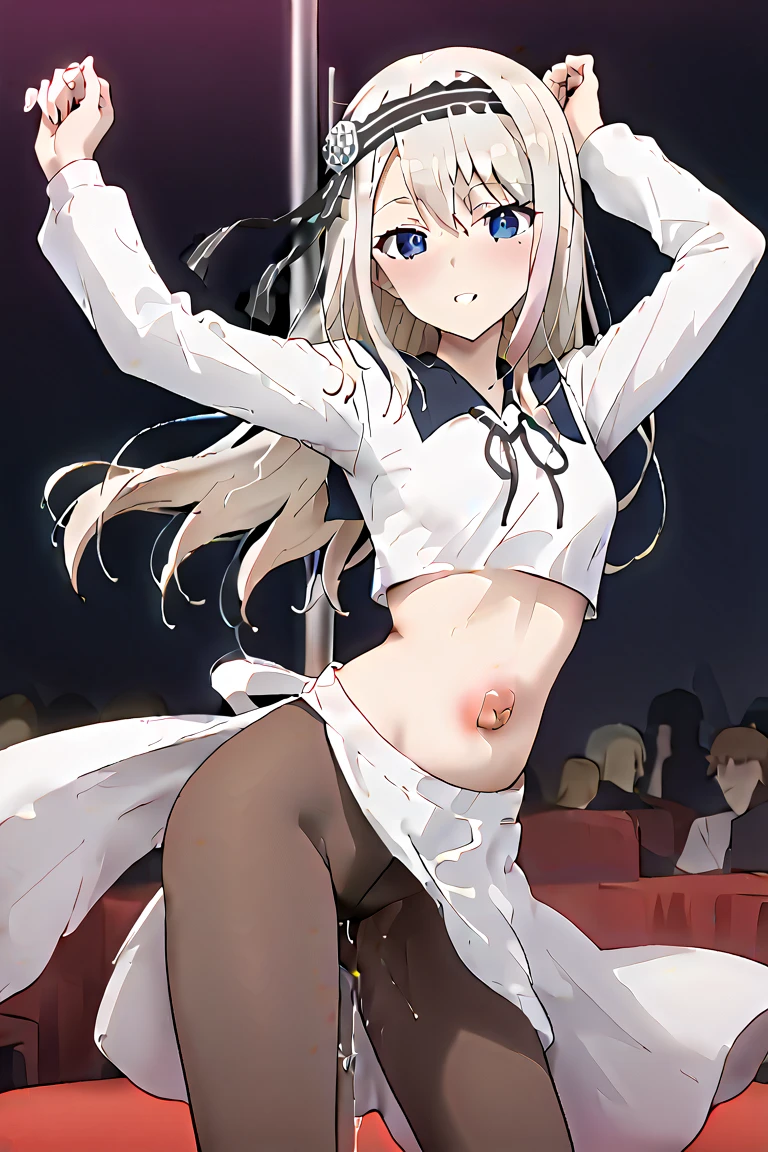 NSFW,(super fine illustration,8k cg wallpaper,highest quality,very detailed,ultra high resolution,best aesthetics,anime colored),(cowboy shot,From front)1girl , idolmaster, {{{Anastasia}}}, (15 years,beautiful girl,pretty girl),(Beautiful Blue Eyes),(Beautiful silver hair), (((Super Short Hair))),((Spiky Hair)), ((((Mallet Hairstyles)))),(Wet Hair), (Wet Skin),((((((See-through)))))), (Open clothes), chest, Nipples, Nipplesが見える, Pussy, Pussy slip, No pants,(Embarrassing,smile), Open your mouth,(((Close one eye))),((Sticking out tongue)),Take a deep breath, Good vibes,Spread your legs, squat,(((Female masturbation:1.3))),(Playing with yourself), put your finger in the Pussy,,(small chest:1.2), (thin), (C:1.1), ((sing)), (stage,Spotlight:1.1), ((Have one microphone)), break((pubic silver hair:1.3)),(bsp, pussy juice dripping,pussy, pussy slip,no makeup, sweaty body),(no bra),(no panty), ((spread legs)),(((spread pussy:1.3))),