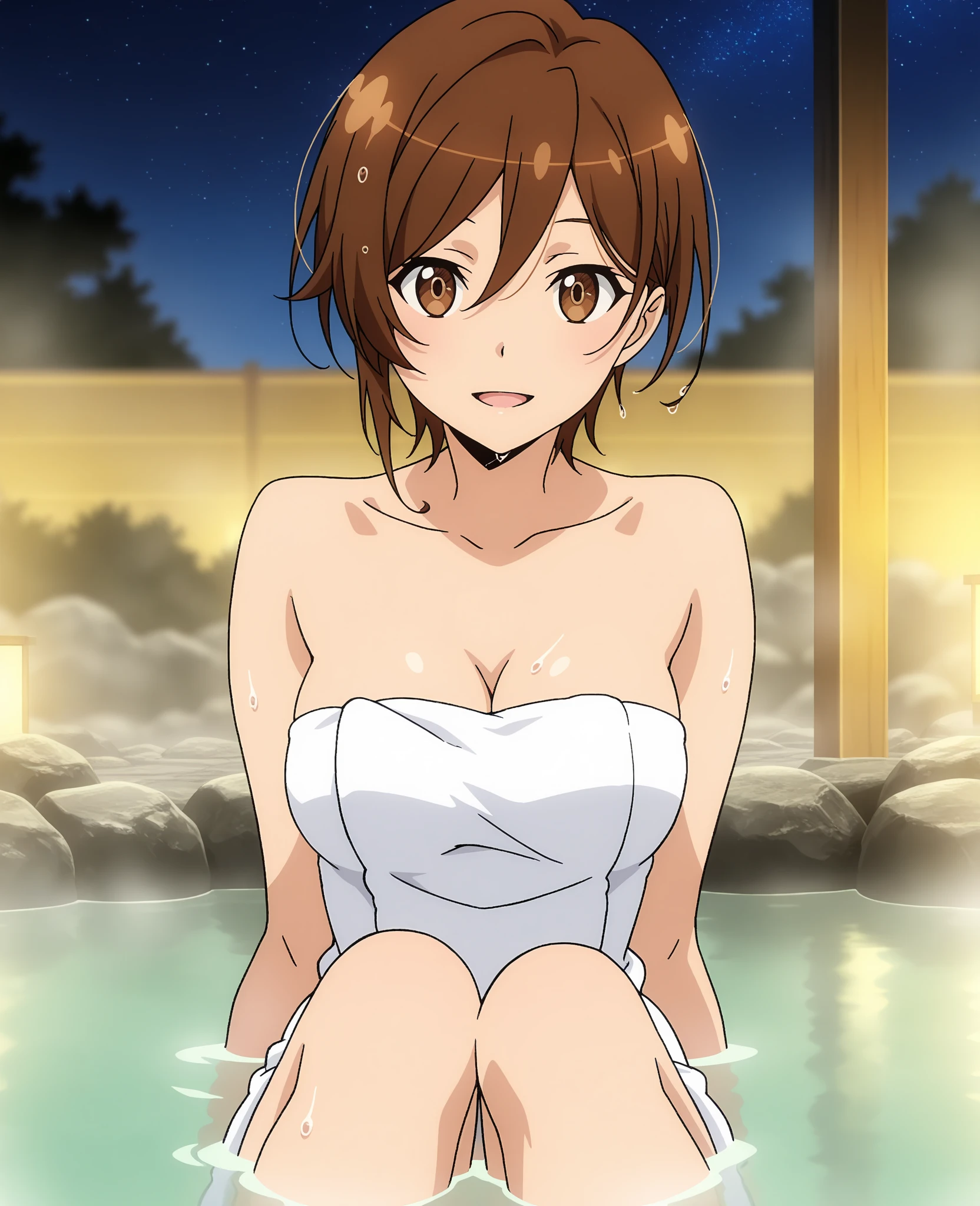 misaka mikoto, pool, bikini, poolside, water, wet skin
