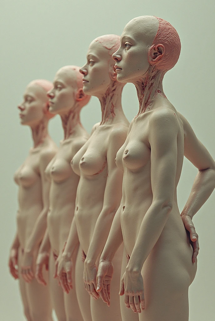 The ladies of Avignon realistic peeled