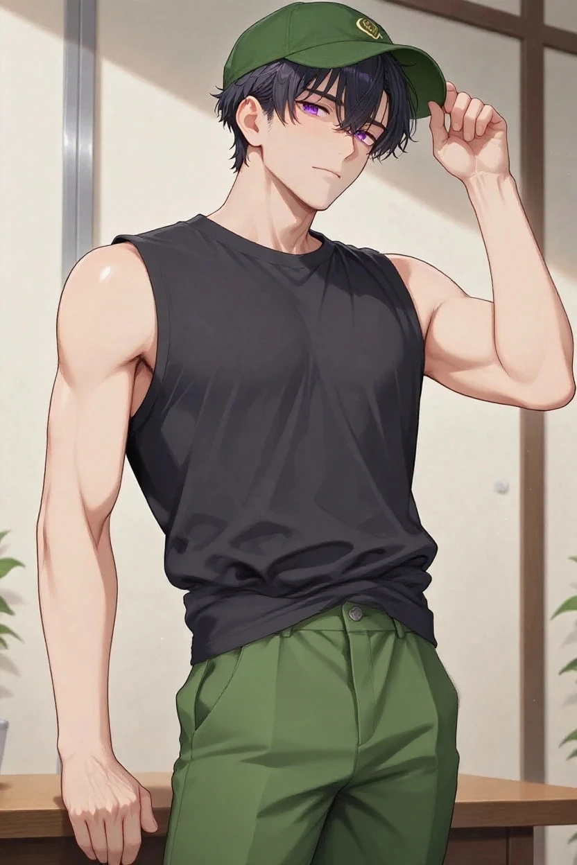 MALE MAN, Teenage boy, green eyes, reddish brown fluffy curly hair