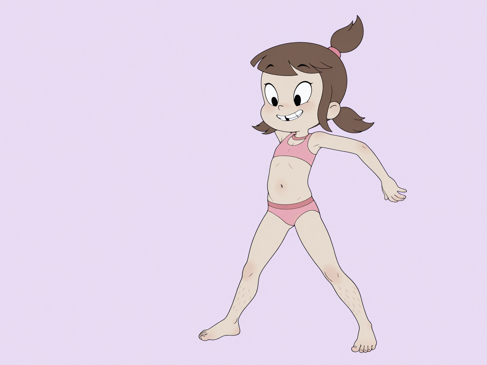 Molly McGee,1girl,solo,(completely nude:1.2),(Loli kid),flat chest,chibi,