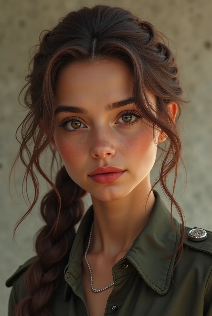beautiful woman, with clothes colored like the flag of Mexico, super  and daring, with light, beautiful and  face, cinematographic hyperrealism illustration, ultra realistic 8k